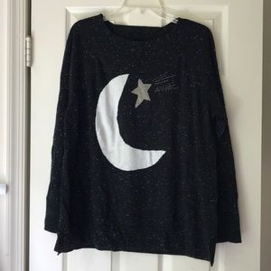 Loft Moon and Star Sweater Size XXL